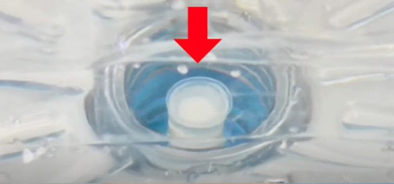 逆止弁（中栓）の状態を確認する