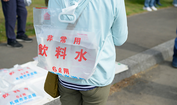 災害時の備蓄水に使える