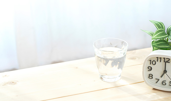 水を飲むタイミングと量